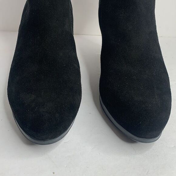 C La Canadienne black suede heeled ankle boots - Picture 5 of 11